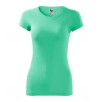 Camiseta mujer MALFINI mod. Glance en algodón y elastano, corte entallado, vista frontal