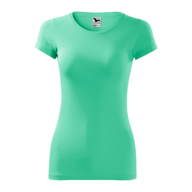 Camiseta mujer MALFINI mod. Glance en algodón y elastano, corte entallado, vista frontal