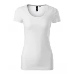 Camiseta mujer MALFINI Action en algodón elastano, corte slim fit con escote profundo, vista frontal para personalizar con logo