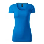Camiseta mujer MALFINI Action en algodón elastano, corte slim fit con escote profundo, vista frontal para personalizar con logo