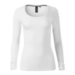 MALFINI Brave womens t-shirt in cotton elastane, front view on mannequin, available to personalise