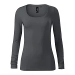 MALFINI Brave womens t-shirt in cotton elastane, front view on mannequin, available to personalise