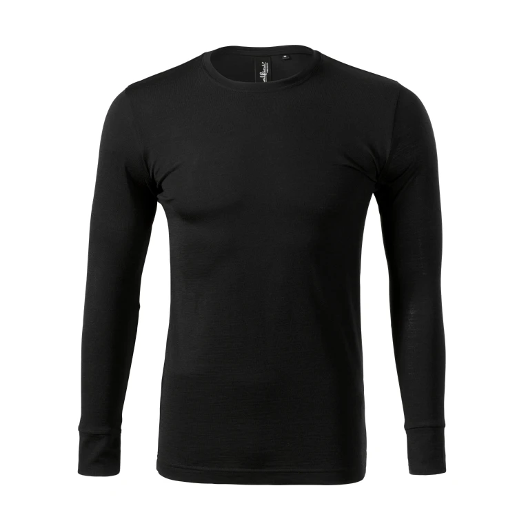 Camiseta hombre manga larga MALFINI Merino Rise LS en lana merino para personalizar con logo