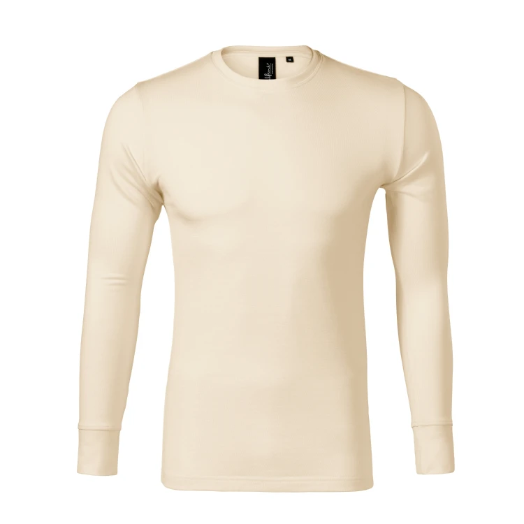Camiseta hombre manga larga MALFINI Merino Rise LS en lana merino para personalizar con logo