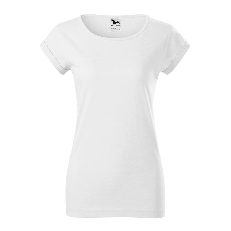T-shirt donna MALFINI Fusion in single jersey con taglio ampio, disponibile da personalizzare