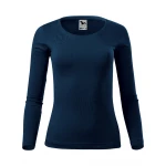 Camiseta de manga larga MALFINI Fit-T LS para mujer con escote profundo y corte entallado, disponible para personalizar