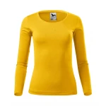 Camiseta de manga larga MALFINI Fit-T LS para mujer con escote profundo y corte entallado, disponible para personalizar