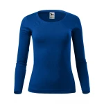 Camiseta de manga larga MALFINI Fit-T LS para mujer con escote profundo y corte entallado, disponible para personalizar