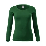 Camiseta de manga larga MALFINI Fit-T LS para mujer con escote profundo y corte entallado, disponible para personalizar