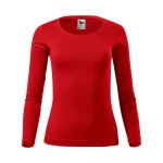 Camiseta de manga larga MALFINI Fit-T LS para mujer con escote profundo y corte entallado, disponible para personalizar