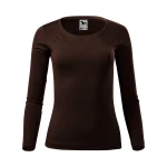 Camiseta de manga larga MALFINI Fit-T LS para mujer con escote profundo y corte entallado, disponible para personalizar