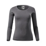 Camiseta de manga larga MALFINI Fit-T LS para mujer con escote profundo y corte entallado, disponible para personalizar