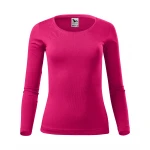 Camiseta de manga larga MALFINI Fit-T LS para mujer con escote profundo y corte entallado, disponible para personalizar