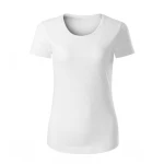 Camiseta mujer MALFINI Origin en algodón orgánico, cuello redondo con elastano, para personalizar con logo