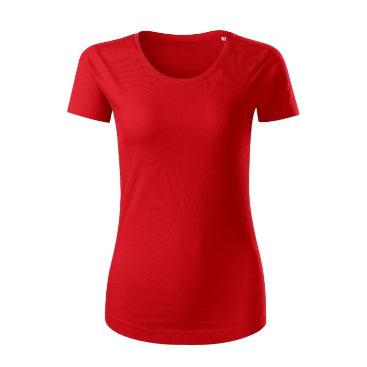 Camiseta mujer MALFINI Origin en algodón orgánico, cuello redondo con elastano, para personalizar con logo