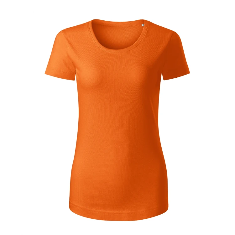 Camiseta mujer MALFINI Origin en algodón orgánico, cuello redondo con elastano, para personalizar con logo