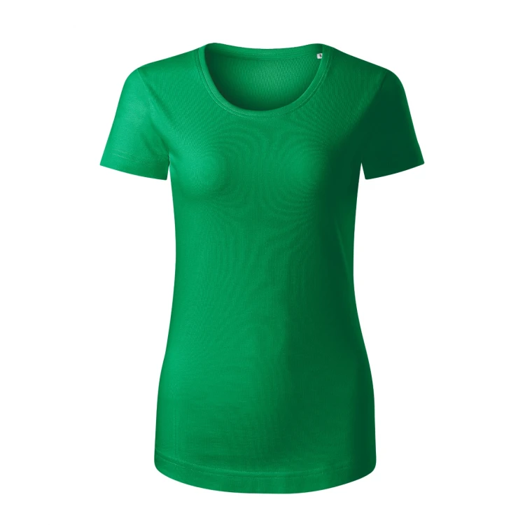 Camiseta mujer MALFINI Origin en algodón orgánico, cuello redondo con elastano, para personalizar con logo