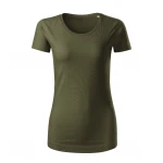 Camiseta mujer MALFINI Origin en algodón orgánico, cuello redondo con elastano, para personalizar con logo