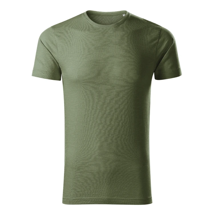 Camiseta hombre MALFINI Native en algodón biológico, vista frontal, lista para personalización con logo