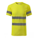 Camiseta fluorescente de alta visibilidad con bandas reflectantes