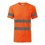 Camiseta fluorescente de alta visibilidad con bandas reflectantes