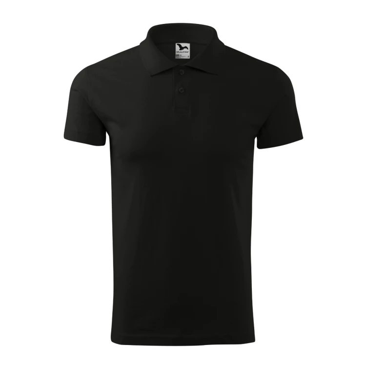 Polo hombre MALFINI Single J. en algodón melange con cuello y botones, disponible para personalizar