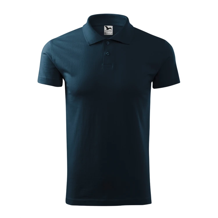 Polo hombre MALFINI Single J. en algodón melange con cuello y botones, disponible para personalizar