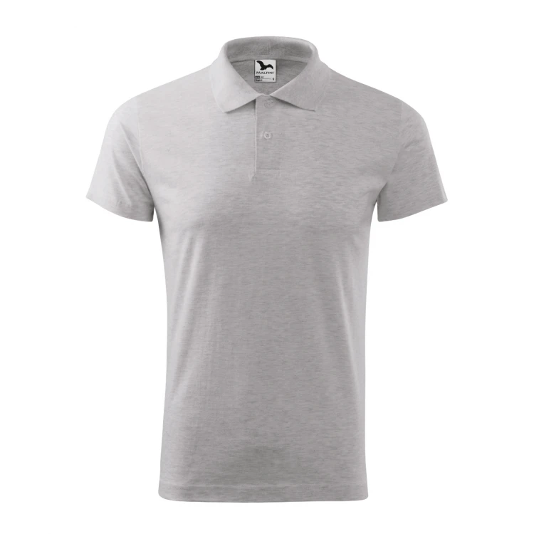 Polo hombre MALFINI Single J. en algodón melange con cuello y botones, disponible para personalizar