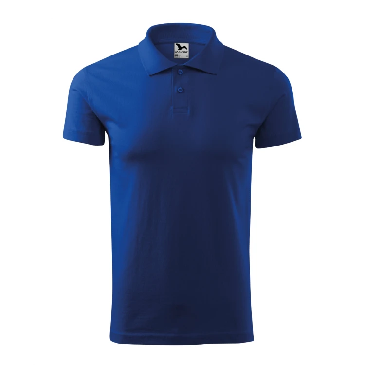 Polo hombre MALFINI Single J. en algodón melange con cuello y botones, disponible para personalizar