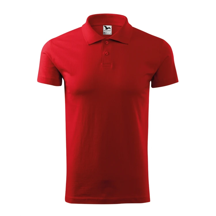 Polo hombre MALFINI Single J. en algodón melange con cuello y botones, disponible para personalizar