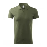 Polo hombre MALFINI Single J. en algodón melange con cuello y botones, disponible para personalizar