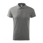 Polo hombre MALFINI Single J. en algodón melange con cuello y botones, disponible para personalizar