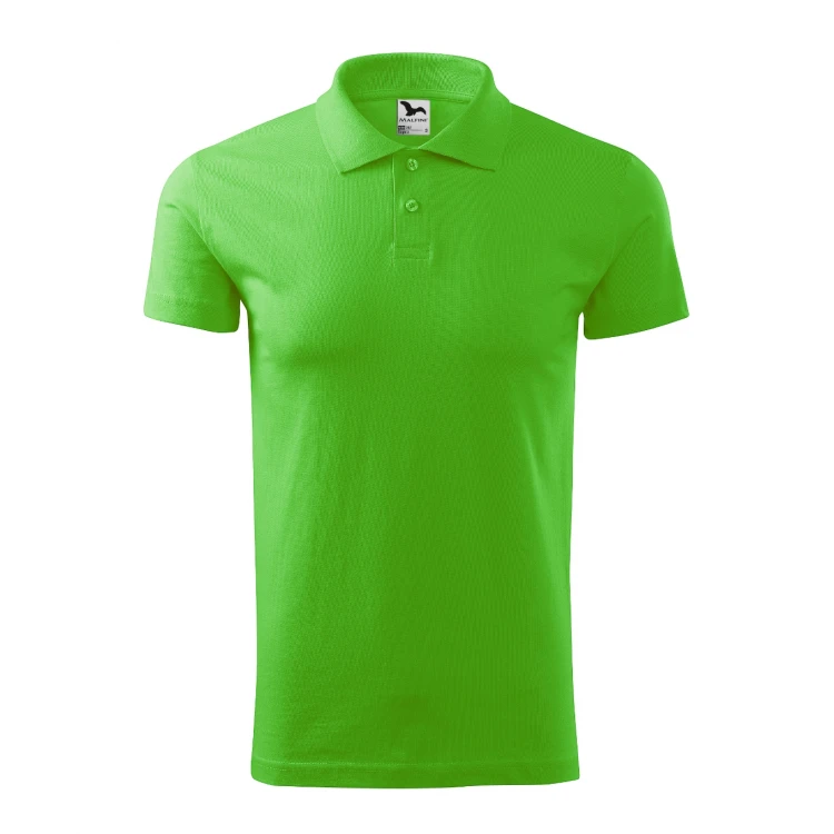 Polo hombre MALFINI Single J. en algodón melange con cuello y botones, disponible para personalizar