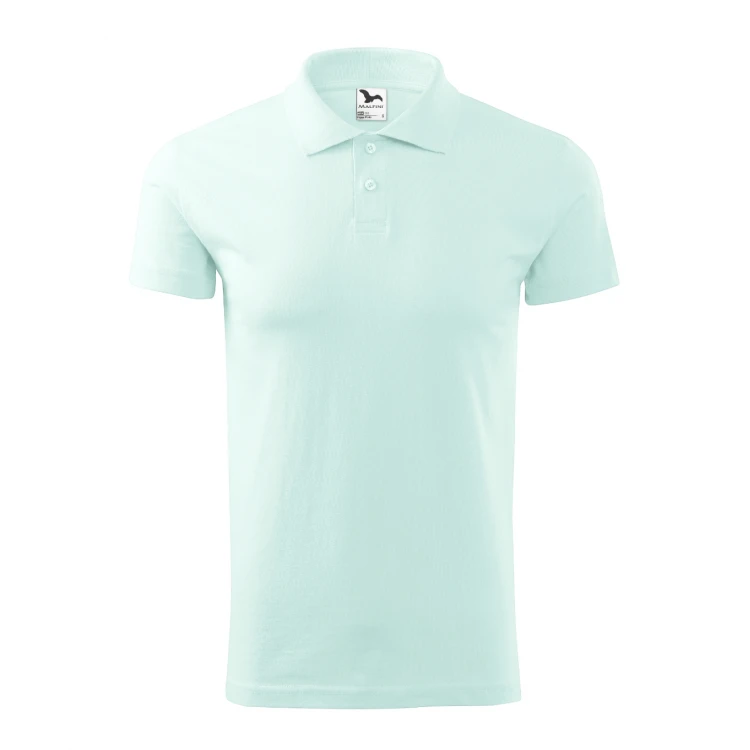 Polo hombre MALFINI Single J. en algodón melange con cuello y botones, disponible para personalizar