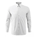 Camisa hombre MALFINI Style LS en popelina algodón 125 g/m² con bolsillo pecho, cuello clásico y manga larga