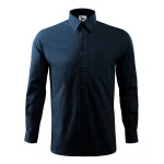 Camisa hombre MALFINI Style LS en popelina algodón 125 g/m² con bolsillo pecho, cuello clásico y manga larga