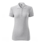 Poloshirt Damen mit Seitenschlitzen und 5 Knöpfen