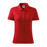 Poloshirt Damen mit Seitenschlitzen und 5 Knöpfen