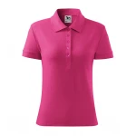 Poloshirt Damen mit Seitenschlitzen und 5 Knöpfen