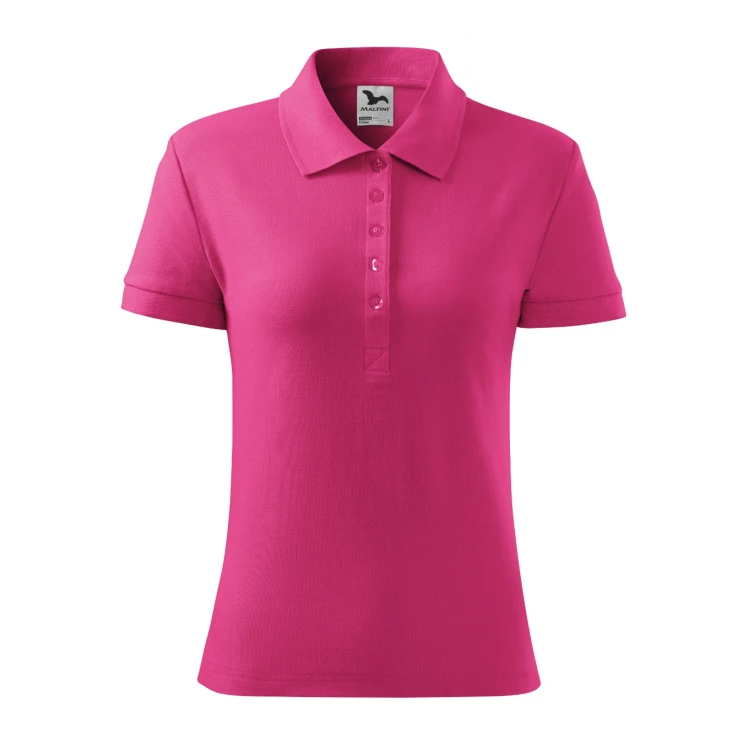 Poloshirt Damen mit Seitenschlitzen und 5 Knöpfen