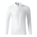 Polo manga larga en piqué MALFINI Piquè LS con cuello nervado, disponible para personalizar con logo empresarial
