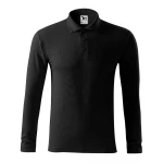 Polo manga larga en piqué MALFINI Piquè LS con cuello nervado, disponible para personalizar con logo empresarial