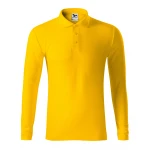 Polo manga larga en piqué MALFINI Piquè LS con cuello nervado, disponible para personalizar con logo empresarial