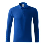 Polo manga larga en piqué MALFINI Piquè LS con cuello nervado, disponible para personalizar con logo empresarial