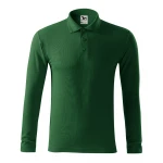 Polo manga larga en piqué MALFINI Piquè LS con cuello nervado, disponible para personalizar con logo empresarial