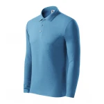 Polo manga larga en piqué MALFINI Piquè LS con cuello nervado, disponible para personalizar con logo empresarial