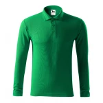 Polo manga larga en piqué MALFINI Piquè LS con cuello nervado, disponible para personalizar con logo empresarial