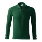 Polo manga larga en piqué MALFINI Piquè LS con cuello nervado, disponible para personalizar con logo empresarial