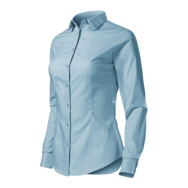 Camisa mujer MALFINI Style LS en popelina 100% algodón con corte entallado lista para personalizar con logo