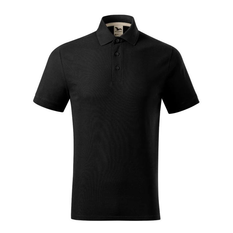Polo MALFINI mod. Prime en algodón orgánico con cuello y botones, lista para personalizar con logo empresarial
